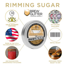 Load image into Gallery viewer, Gold Pearl Cocktail Rimming Sugar