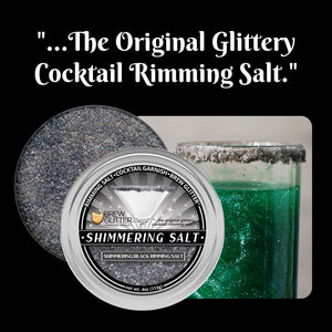 Shimmering Black Cocktail Rimming Salt