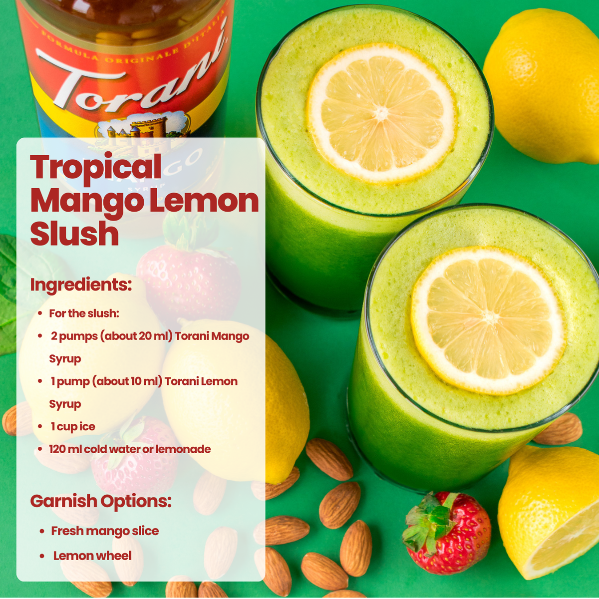 Tropical Mango Lemon Slush – Fun, bold, and summer-ready – Simply Syrups