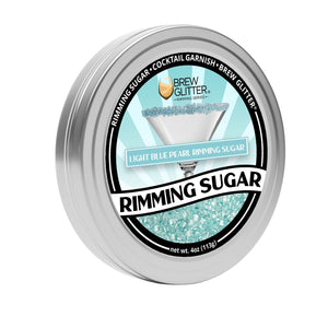 Light Blue Pearl Cocktail Rimming Sugar