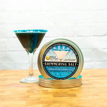 Load image into Gallery viewer, Shimmering Blue Cocktail Rimming Salt

