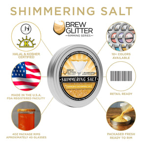 Shimmering Gold Cocktail Rimming Salt