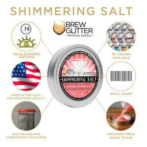 Shimmering Red Cocktail Rimming Salt