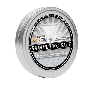 Shimmering Silver Cocktail Rimming Salt