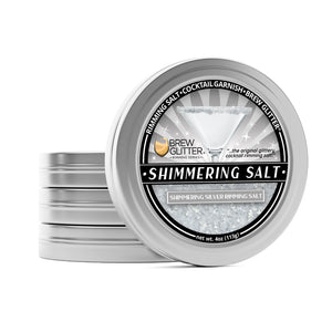 Shimmering Silver Cocktail Rimming Salt